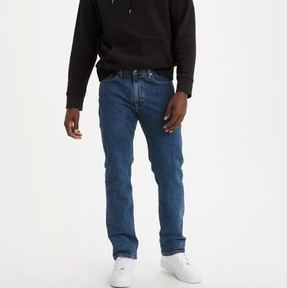 Levis 514 Straight Leg Jeans Dark Wash Mens Size 36x30 Basic Casual Staple - Picture 1 of 11